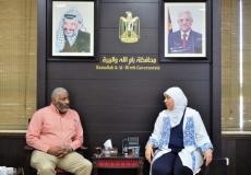 لقاء ليلى غنام مع وفد برازيلي 