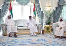 رئيس الامارات يستقبل ولي عهد ابو ظبي