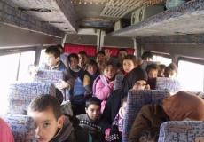 ضبط مركبة طلاب مدرسة بحمولة زائدة في الخليل -أرشيف