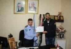 الشرطة تكرم فريق الجحافل في طولكرم