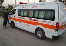 سيارة إسعاف فلسطينية