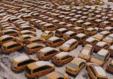 مقبرة لسيارات اأجرة في موسكو