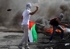 مواجهات بين شبان فلسطينيين وقوات الاحتلال -ارشيف-