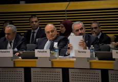 محمد اشتية في اجتماع المانحين