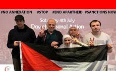 نشطاء يشاركون في يوم شعبي بريطاني رفضًا لخطة الضم 