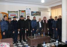 نواب محافظة غزة يزورون مدير شرطة المحافظة