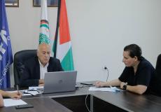 جبريل الرجوب خلال اجتماع عقده الاتحاد الدولي لكرة القدم " فيفا"