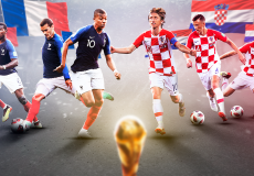 المبارة النهائية لمونديال روسيا 2018 كأس العالم بين كرواتيا وفرنسا