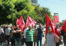 وفد من الديمقراطية في شمال غزة يشارك في جنازة الشهيد أبو ناجي 