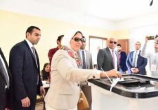 وزيرة الصحة المصرية تشارك في الاستفتاء على التعديلات الدستورية 2019