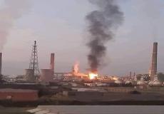 حريق في مصفاة بانياس السورية