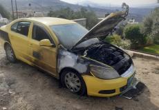 مستوطنون يحرقون مركبتين في بلدة فرعتا بمحافظة قلقيلية