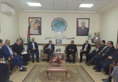 ظافر ملحم يزور جمعية رجال الأعمال في غزة