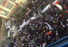 مظاهرات في الخليل احتجاجًا على قانون الضمان الاجتماعي