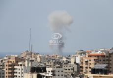 قصف اسرائيلي غرب غزة