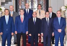 السيسي مع وزراء المؤتمر 