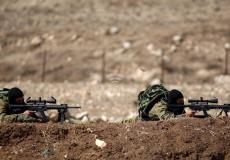 قناصة اسرائيليون على حدود غزة