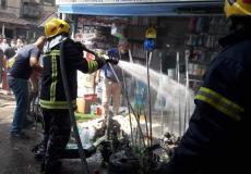 إصابتان إثر حريق اندلع بمخبز في مدينة قلقيلية