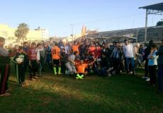 فرحة لاعبي نادي الاقصى