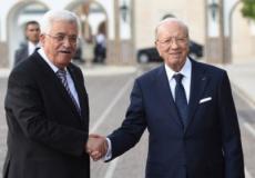 الرئيس محمود عباس ونظيره التونسي الباجي قائد السبسي