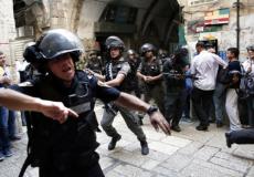 اعتداء شرطة الاحتلال على المواطنين بالقدس - ارشيف