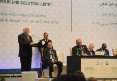الرئيس محمود عباس خلال كلمته أمام قمة المؤتمر الإسلامي