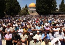 المصلون في المسجد الأقصى -ارشيفية-