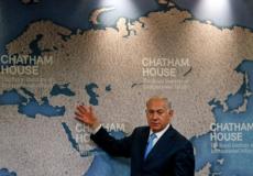 نتنياهو خلال إلقائه المحاضرة