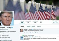 كلمة covfefe الغريبة التي استخدمها ترمب في تغريدته أصبحت من الوسوم الأكثر انتشارا على تويتر (مواقع التواصل)