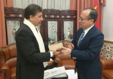 السفير عبد الهادي مع السفير الصيني