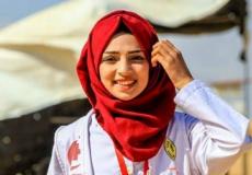 الشهيدة الممرضة رزان النجار بمسيرات العودة في غزة
