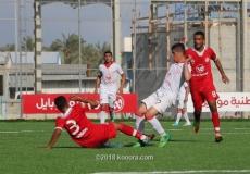 لقطة من لقاء شباب خانيونس وأهلي غزة