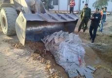 إتلاف بيض دجاج فاسد كان في طريقه إلى أسواق غزة