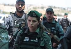 الشرطة الاسرائيلية في محيط مدينة القدس