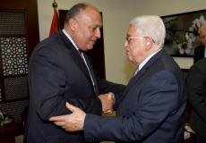 الرئيس عباس وسامح شكري