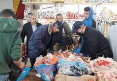 ضبط 135 كيلو لحوم مجمدة وأسماك فاسدة في رفح