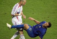 نطحة زيدان الشهيرة في نهائي مونديال 2006