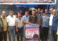 وفد قيادي من الجبهة الديمقراطية يزورون الأسير المحرر رافد النباهين