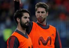 لاعبا ريال مدريد سيرجيو راموس وإيسكو 