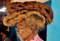 هندي لم يهتم بشعره منذ 40 عاما