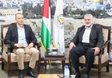 اجتماع نيكولاي ملادينوف مع قيادة حماس برئاسة اسماعيل هنية