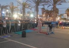 تظاهرات في يافا أمس