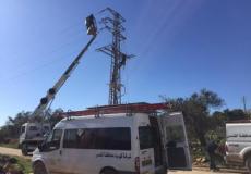 جانب من عمل شركة كهرباء القدس