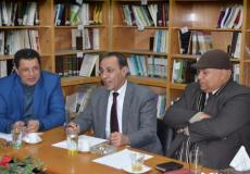 خلال الزيارة لمقر نقابة المحامين بغزة