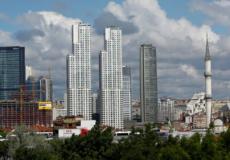 منظر لمبان تجارية وسكنية في اسطنبول