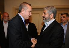 خالد مشعل ورجب طيب أردوغان