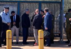 بنيامين نتنياهو رئيس الحكومة الإٍسرائيلية في مكان عملية سلفيت