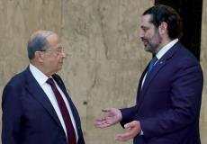 الرئيس اللبناني وسعد الحريري