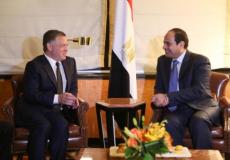 الرئيس المصري عبد الفتاح السيسي، والعاهل الأردني الملك عبد الله بن الحسين