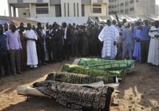 صورة أرشيفية لصلاة جنازة على ضحايا هجمات إرهابية في مالي